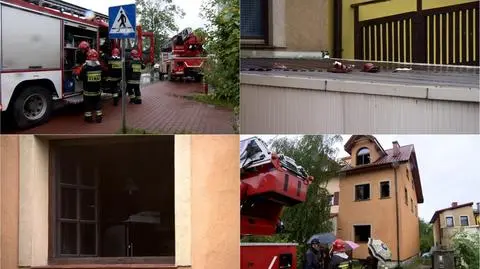 Pożar domu w Krakowie. Matka wyskoczyła z dzieckiem na rękach

