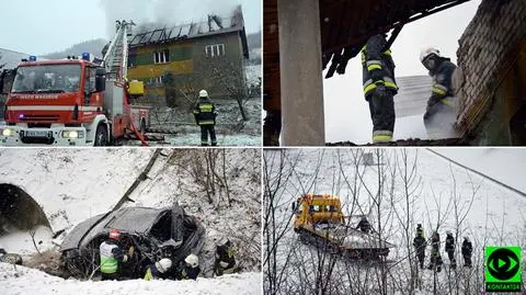 Strażacy jechali do pożaru, kiedy zauważyli samochód w rowie