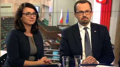 Komentarze w Faktach po Faktach. Pierwsze czytanie ustaw o KRS i SN