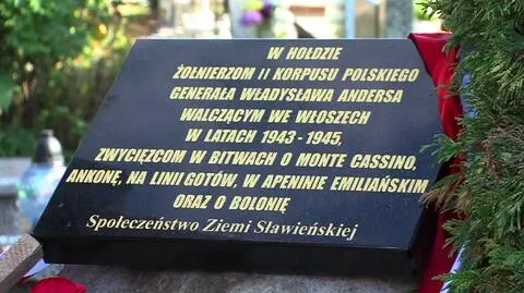Tablica w Sławnie została wymieniona