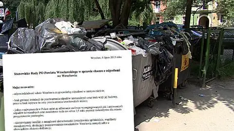 PO atakuje władze Wrocławia za "bałagan śmieciowy"
