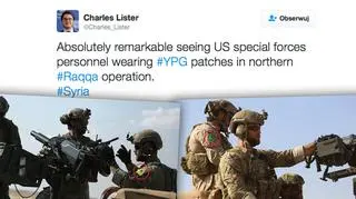 Żołnierzy USA z naszywkami YPG sfotografowano w pobliżu Ar-Rakki