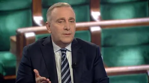 Grzegorz Schetyna, the Civic Platform leader in "Fakty po Faktach"