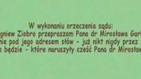 Milczące przeprosiny Ziobry