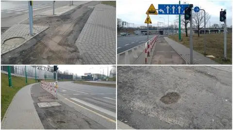 Fatalne warunki na drodze rowerowej