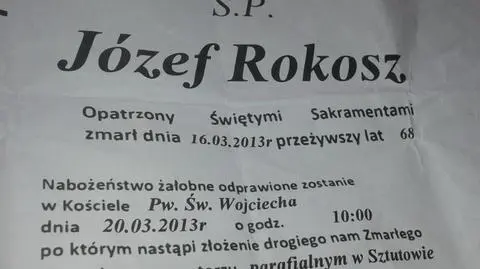 Zaskoczeni makabrycznym żartem.
"Nieboszczyk zmartwychwstał" 