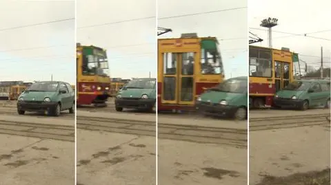 Tramwajem w samochód. "Chcieliśmy pokazać, jak to może się skończyć"