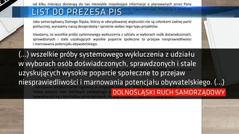 "Nasza samorządność zostaje ograniczana" 
