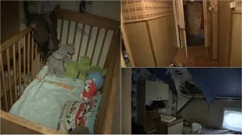 W takich warunkach kobieta mieszkała z dziećmi