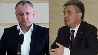 Igor Dodon (z lewej) twierdzi, że "chce rozwiązać problem Naddniestrza"