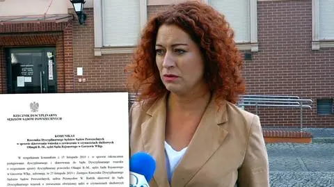Sędzia Barańska-Małuszek mówiła w TVN24 o "uciszaniu sędziów" (wideo z 3 kwietnia 2019 roku)