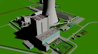 Model elektrowni węglowej w Woli k. Oświęcimia, której budowa ma się rozpocząć w roku 2014