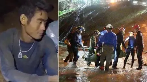 Tajlandzcy SEALs i rząd w Bangkoku opublikowali 11 lipca wcześniej nie pokazywane zdjęcia z operacji w jaskini