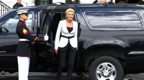 Powitanie polskiej pary prezydenckiej w Białym Domu