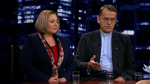 Ks. Dariusz Oko i Wanda Nowicka w "Kropce nad i"