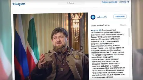 Kadyrow opublikował swoje oświadczenie na Instagramie