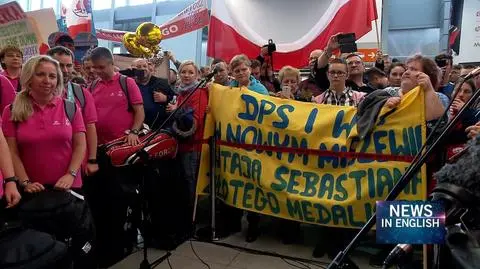Supporters have prepared a warm welcome at the Warsaw Airport for the heroes of the 2019 Special Olympics