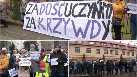 Protest przed kurią w Gdańsku