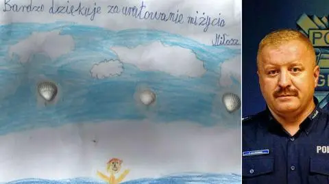 Gliwice, Ustka. Policjant z morza uratował tonącego 8-latka