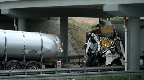 A4: wypadek przy granicy polsko-niemieckiej. Zderzenie czterech tirów