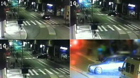 Wjechał na chodnik, skosił znaki i kosze