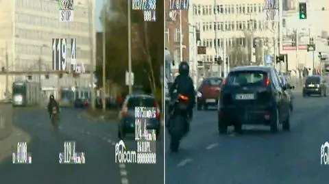 Wrocław: motocyklistka zapracowała na 44 punkty karne w 2 minuty