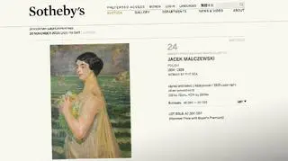 Portret kobiety z naręczem kwiatów na tle morza osiągnął sumę 62,5 tys. funtów 