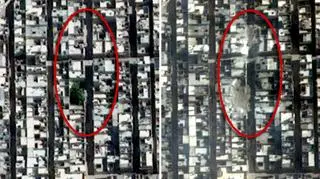 Na zdjęciach satelitarnych widać zniszczenia Aleppo po bombardowaniach 