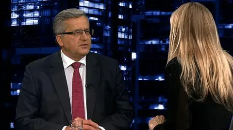 Bronisław Komorowski był gościem "Kropki nad i"