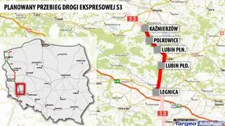 GDDKiA ogłosiła przetargi na budowę odcinków między Kaźmierzowem i Legnicą