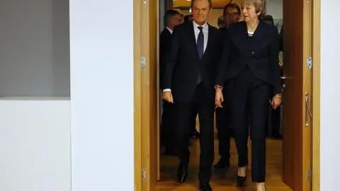 Donald Tusk spotkał się z Theresą May podczas jej wizyty w Brukseli