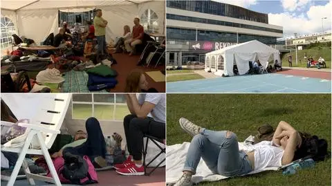 Kandydaci w śpiworach