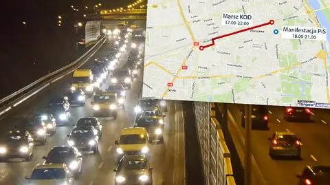 Szykuje się ciężkie popołudnie. 
Manifestacje omijajcie metrem