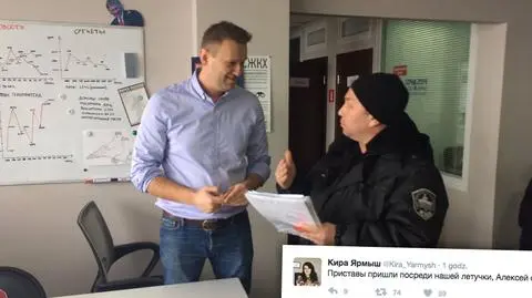 Policja w biurze fundacji Aleksieja Nawalnego