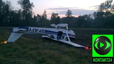 Upadek cessny w Łodzi