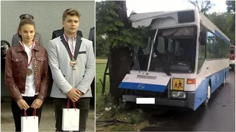 13-latkowie pomogli rannym w wypadku autokaru. Docenił ich minister