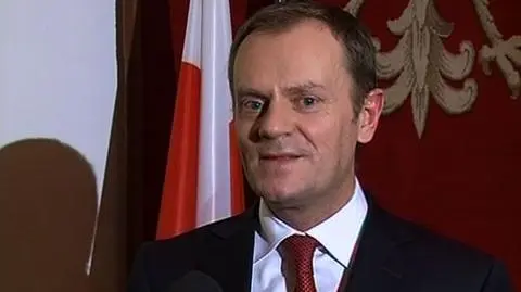 Donald Tusk tuż przed wylotem z Moskwy w 2008 r.