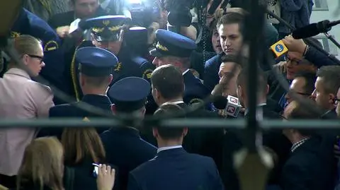 Radosław Sikorski uciekł przed dziennikarzami 