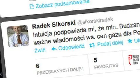 "Intuicja" ministra ws. cen gazu. Zdradził informacje poufne na twitterze?