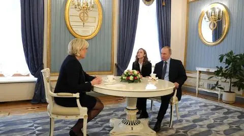 Marine Le Pen z Władimirem Putinem