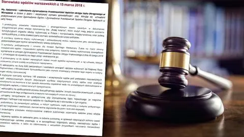 Warszawscy sędziowie protestują przeciwko upolitycznieniu sądów