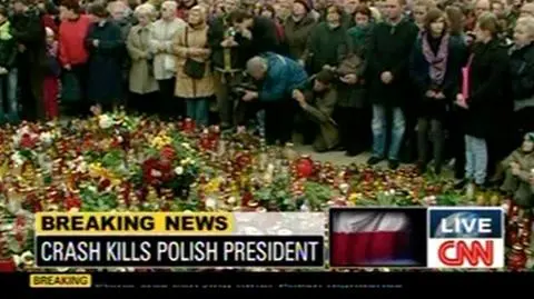 Cały świat relacjonował wydarzenia 10 kwietnia (TVN24, 10.04.2010)