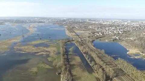 Poziom wody w Warcie w Gorzowie Wielkopolskim wskazuje na stan alarmowy