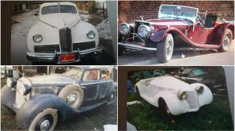 Zabytkowe samochody skradzione w biały dzień z prywatnej posesji