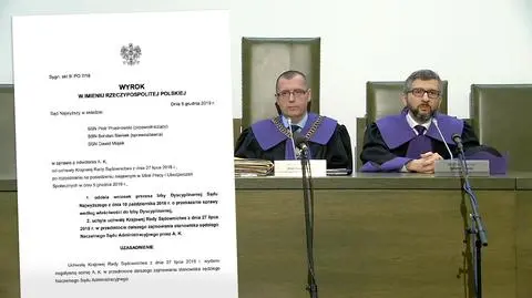 Wyrok Sądu Najwyższego w sprawie KRS po wyroku TSUE. Materiał "Polski i Świata" z 5 grudnia
