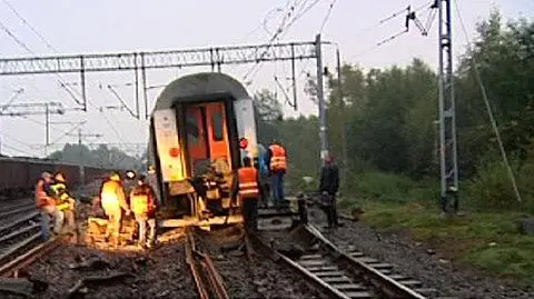 Po wykolejeniu część trasy przejezdna