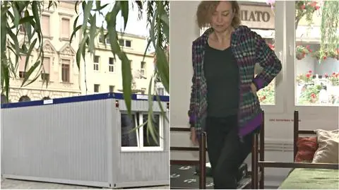 Artystka zamieszkała w kontenerze w centrum Szczecina