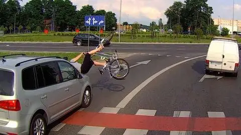 Nie zatrzymał się przed zebrą, potrącił rowerzystkę