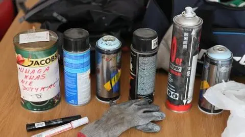 "Pive" wpadł przed domem. 
Zapłaci za graffiti?