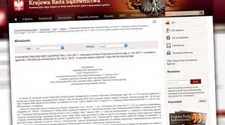 Stanowisko KRS ws. wniosku Zbigniewa Ziobry